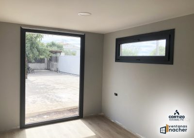 ventana de golpete y fijo de grandes dimensiones